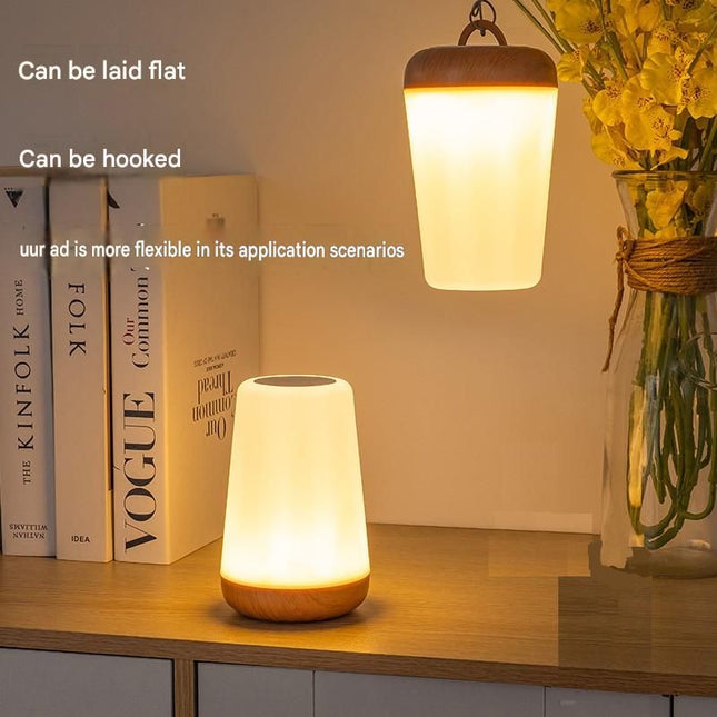 White LED Rechargeable Night Light with 16 Colors 1200mAh Touch Bedside Lamp & Portable Ambient Lighting – product detail