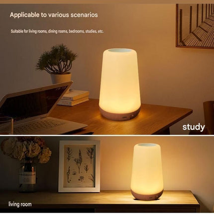 White LED Rechargeable Night Light with 16 Colors – 1200mAh Touch Bedside Lamp & Portable Ambient Lighting