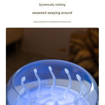 Black Jellyfish Aroma Diffuser Humidifier LED Night Light 280ml USB Essential Oil Diffuser with 3 Timing Modes Color Changing Ambient Mist Lamp for Bedroom Office Relaxation
