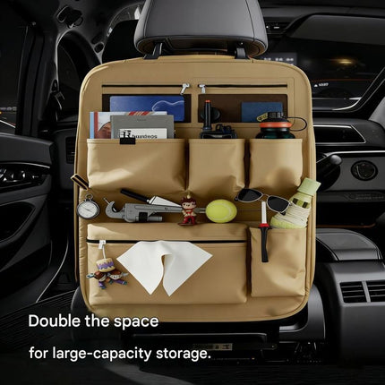 Black Car Seat Back Organizer – shape and profile