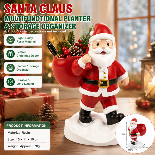 Santa Claus Resin Storage Ornament