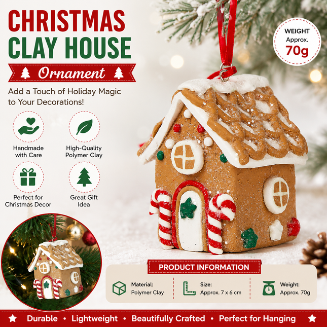 Double-crutch model Gingerbread House Christmas Tree V888-ELOSUNG53540