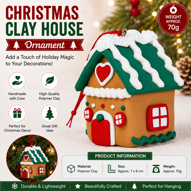 Red Heart Design Gingerbread House Christmas Tree V888-ELOSUNG53544