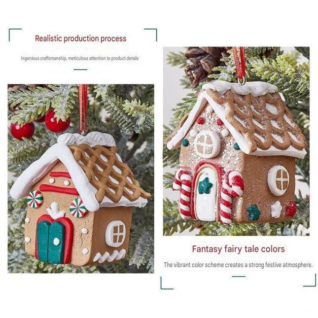 Biscuit color Gingerbread House Christmas Tree – product detail