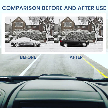Electromagnetic Car Ice Remover - Solar Powered Molecular Interference De-icer for Windshield Frost and Snow Prevention, Compact Portable Dashboard Gadget for Winter Driving Safety