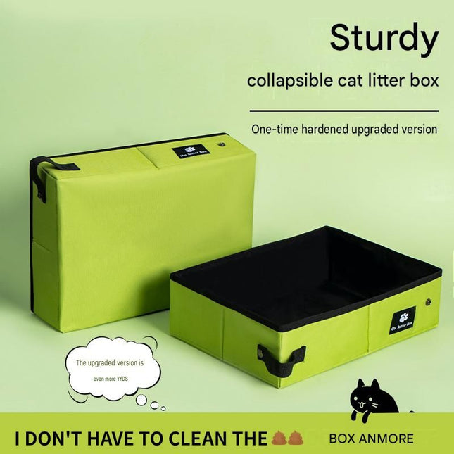 Green Small size Portable Foldable Cat Litter – product detail