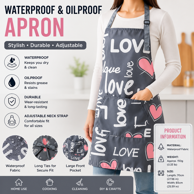 LOVE letter pattern Waterproof Kitchen V888-ELOSUNG53578