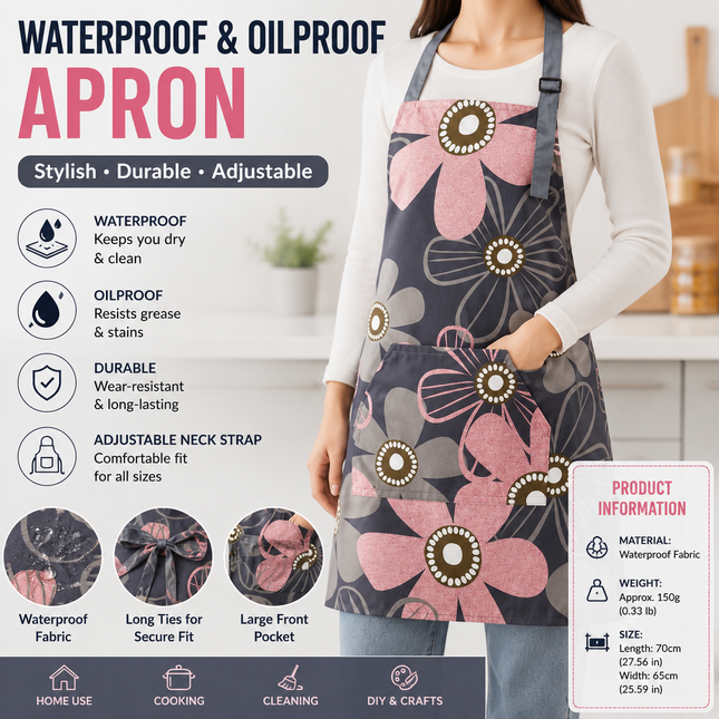 Pink floral pattern Waterproof Kitchen V888-ELOSUNG53579