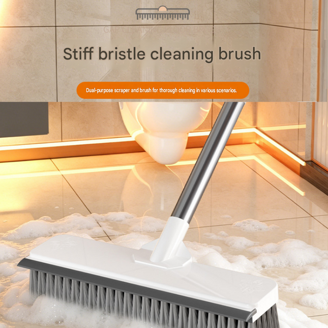 White Long Handle Floor Scrubber Brush – product detail