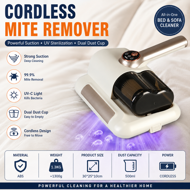 Visualized dust box White Wireless UV Mite Remover V888-ELOSUNG53596