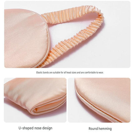 Champagne gold Imitation Silk Sleep Eye Mask – product features