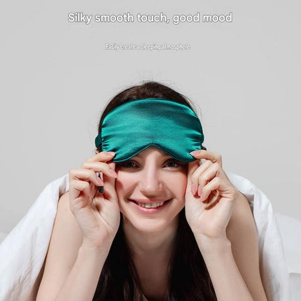 Champagne gold Imitation Silk Sleep Eye Mask – surface and form