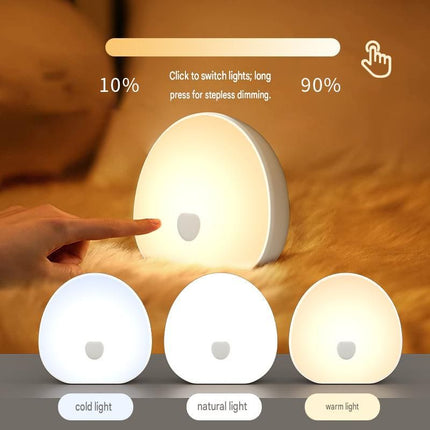 White Rechargeable White Noise Sleep Aid Night Light - 10 Soothing Nature Sounds, Dimmable RGB Mood Lighting, Timer Function for Baby Nursing and Adult Relaxation