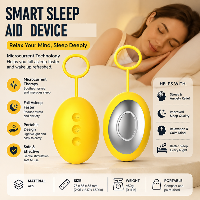 Yellow Portable Handheld Sleep Aid V888-ELOSUNG53627
