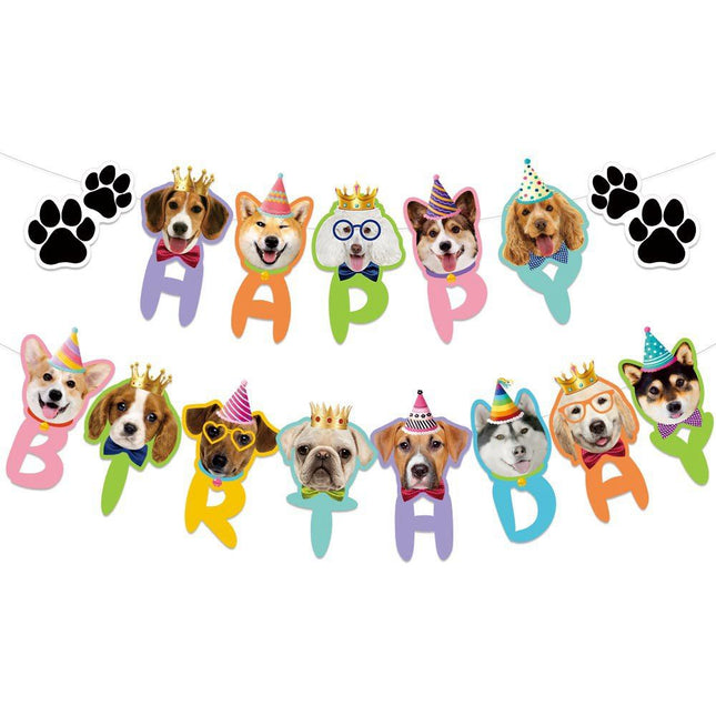 Pink Dog Birthday Party Decoration Set – product detail