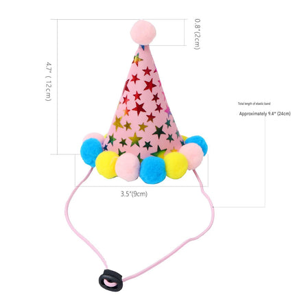 Pink Dog Birthday Party Decoration Set - Puppy Themed Banner, Adjustable Party Hat, Sequin Bow Tie and Bandana Scarf for Pet Celebration