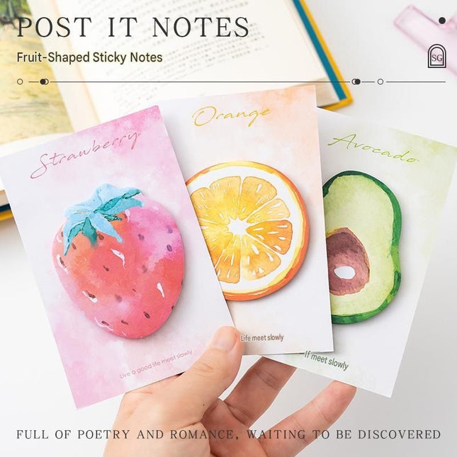 3 Packs Watermelon Design Fruit Shaped Sticky Notes – product detail