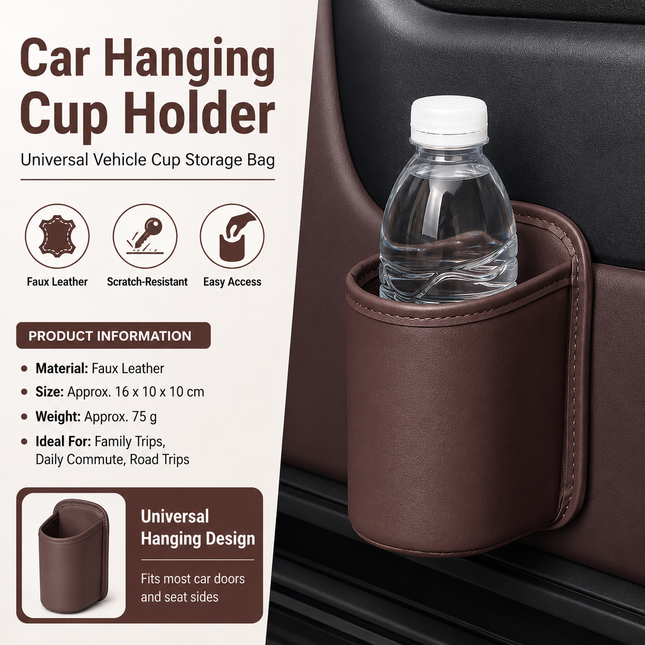 Brown Universal Car Door Cup V888-ELOSUNG53659