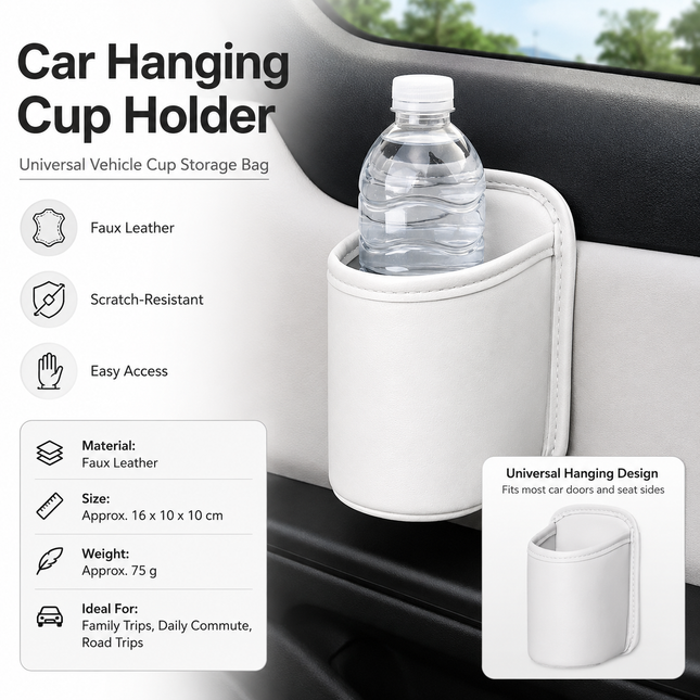 White Universal Car Door Cup V888-ELOSUNG53660