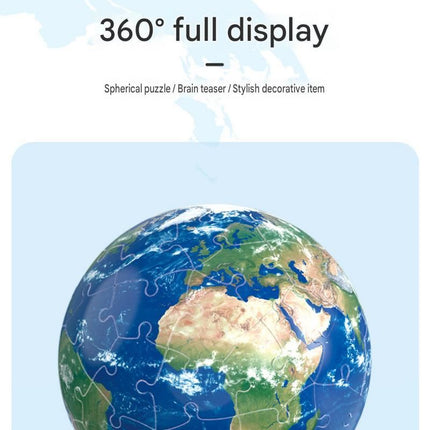 60 Piece 3D Jupiter Puzzle Ball - PVC Sphere Model , Educational Space Toy and Desktop Decor for  Student
