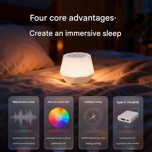 White Noise Sleep Aid Night Light – product detail