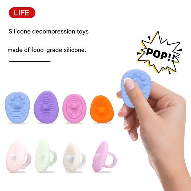 4 Piece Dark-colored version Silicone Fidget Toys – product detail
