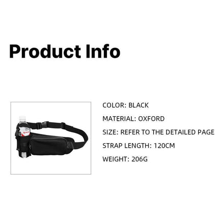 Winter Fitness Bundle - Grey M size Women's High Waist 3/4 Yoga Leggings with Peach Hip Lift and Black Waterproof Sports Waist Bag with Bottle Holder for Running Gym and Outdoor Activities