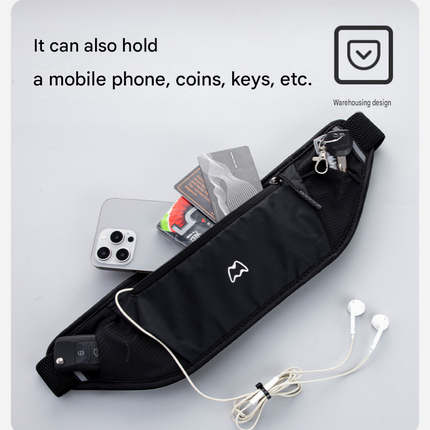 Pink Running Waist Pack—Made of waterproof nylon with an adjustable strap (fits waist sizes 60–110 cm); features a three-pocket design to store a phone and keys, includes reflective strips for safety during night runs, and is suitable for running, mountai