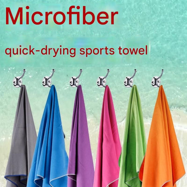 2 Piece Black Microfiber Sports Towel – product detail
