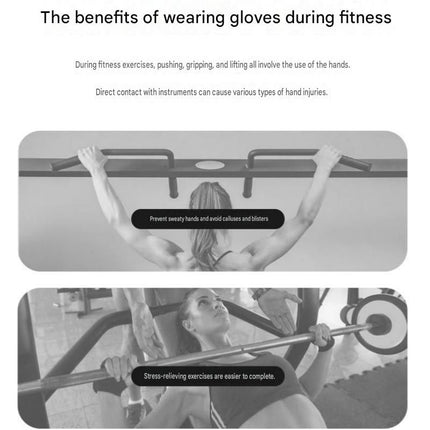 Grey L size Women's Half-Finger Fitness Gloves - Liquid Silicone Shock Absorption, Ice Silk Breathable Fabric, Non-Slip Grip for Gym Yoga Cycling Weight Training
