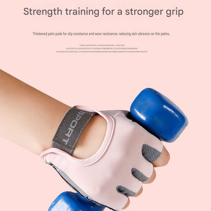Black M size Women's Half-Finger Fitness Gloves - Liquid Silicone Shock Absorption, Ice Silk Breathable Fabric, Non-Slip Grip for Gym Yoga Cycling Weight Training