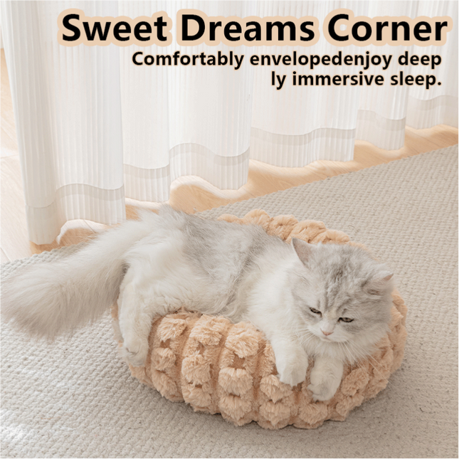 Grey 40cm with Heart-patterned jacquard Plush Round Pet – product detail