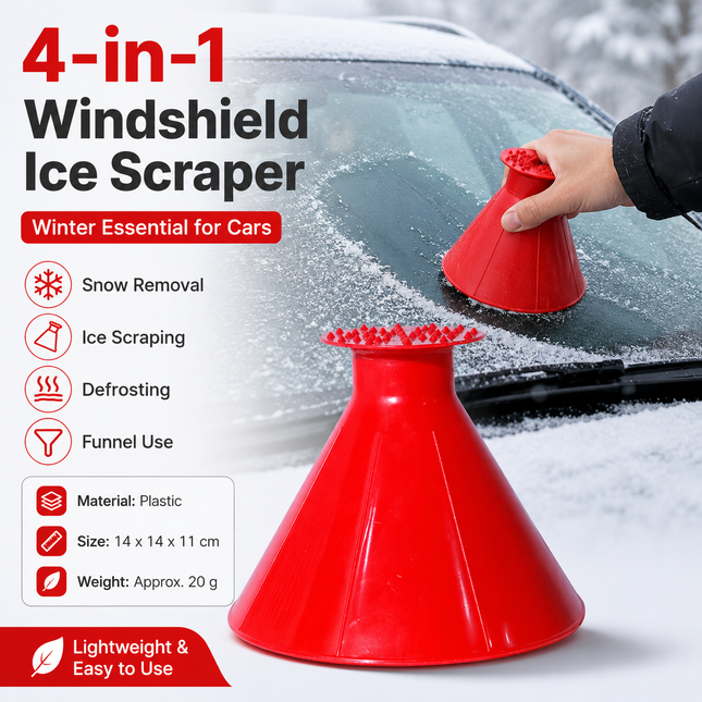 Red Multi-Function Car Windshield Ice V888-ELOSUNG53843