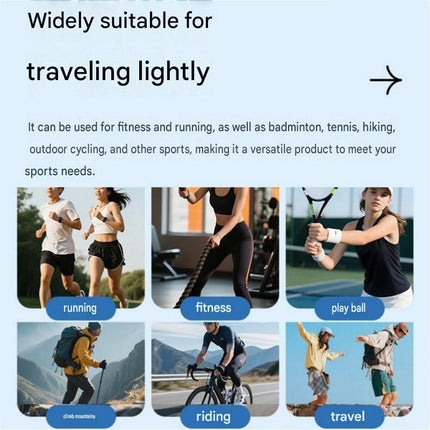 Blue Running Waist Belt - High Stretch Nylon Sports Fanny Pack with Reflective Strips, Lightweight Waterproof Phone Holder for Gym, Jogging and Outdoor Fitness