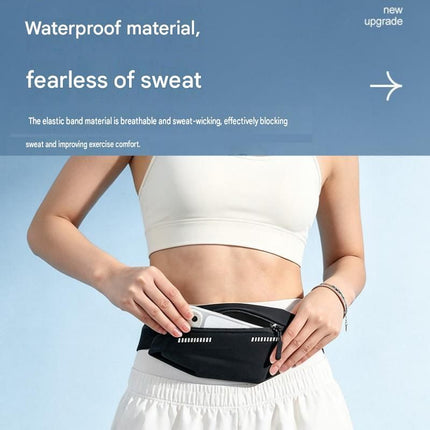 Outdoor Sports Combo Set - Green Microfiber Quick Dry Cooling Towel and Grey Lightweight Running Waist Belt with Reflective Strips, Portable Gym Accessories for Fitness and Travel Suitable for sports; keeps hands free and makes wiping away sweat convenien