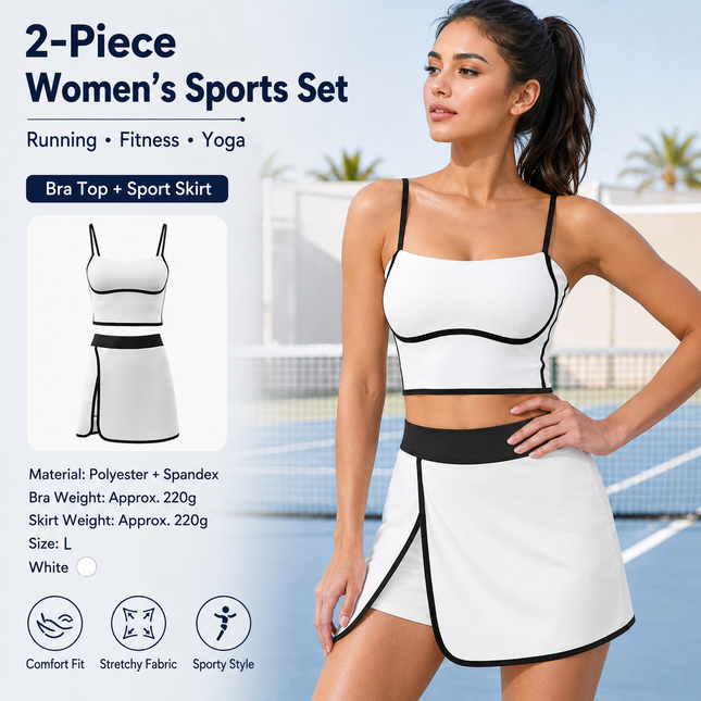 White L Size Women's Linear Sports V888-ELOSUNG53885