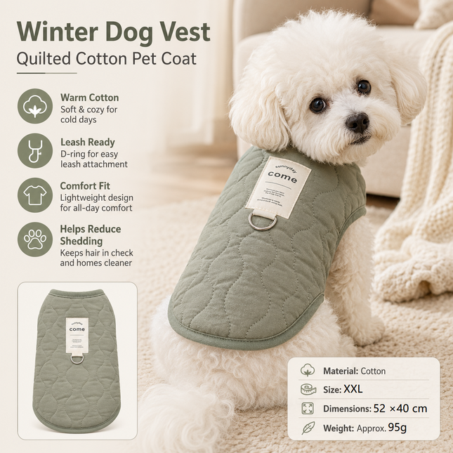 Green XXL Size 52x40cm Fleece-lined thickened dog V888-ELOSUNG53928