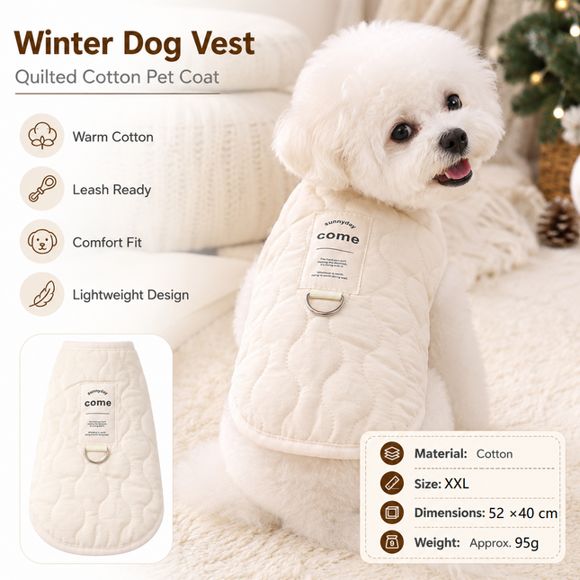 Beige XXL Size 52x40cm Fleece-lined thickened dog V888-ELOSUNG53933