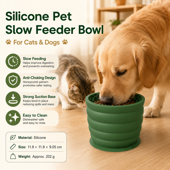 Silicone Slow Feeder Dog Bowl