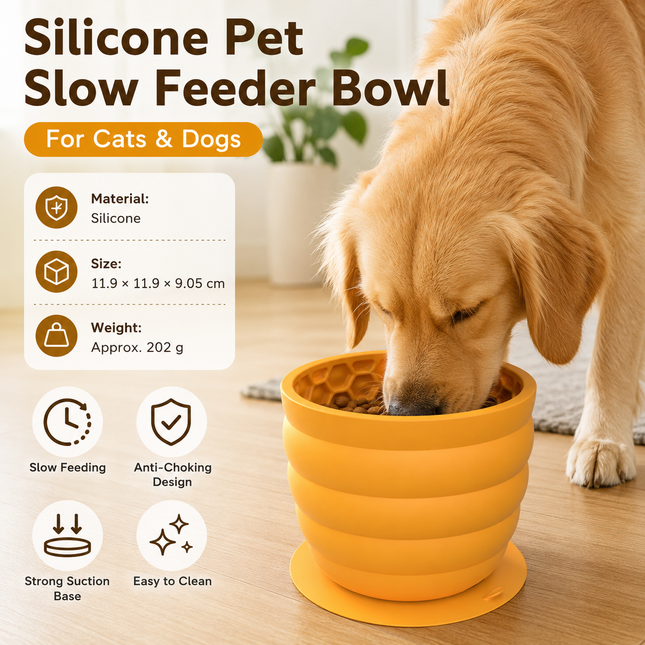 Silicone Slow Feeder Dog Bowl