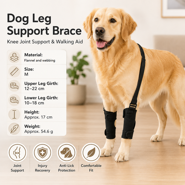 M Size Dog Knee Brace and Leg Support Sleeve