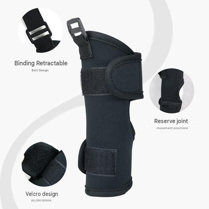 M  Size Dog Knee Brace and Leg Support Sleeve - Protective Wrap, Lightweight Anti Licking Cover for Walking and Supervised Daily Pet Care