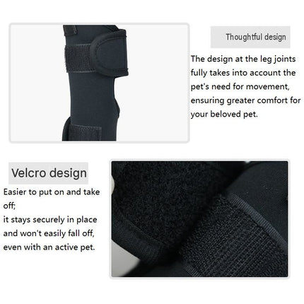 L  Size Dog Knee Brace and Leg Support Sleeve - Protective Wrap, Lightweight Anti Licking Cover for Walking and Supervised Daily Pet Care