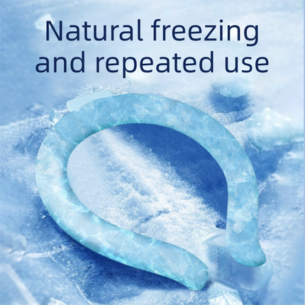 Lemon Instant Cool PCM Neck Ring - 28°C Phase Change Material for Sweat-Free Relief - Ultra-Light 135g Comfort for Sports, Office, and Summer Travel