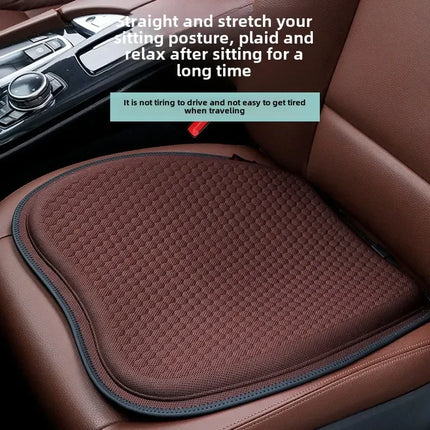 Black Universal Honeycomb Gel Seat Cushion - Breathable Cooling Pad for Car & Office - Ergonomic Pressure Relief & Non-Slip Design for Long Sitting