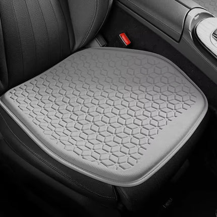 Grey Universal Cooling Gel Seat Cushion - TPR Breathable Honeycomb Pad for Car & Office Chair