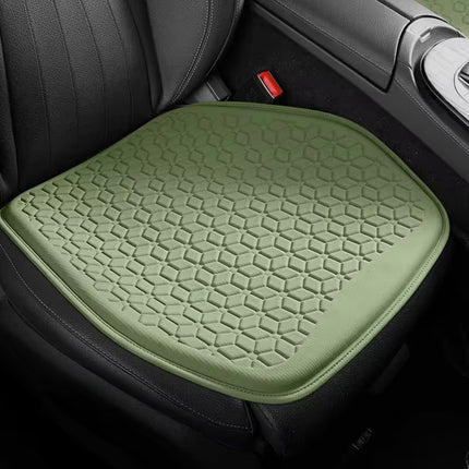 Green Universal Cooling Gel Seat Cushion - TPR Breathable Honeycomb Pad for Car & Office Chair