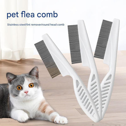 Silver Tiger Cat Complete Cat Care Set - One-Touch Deshedding Brush, Stainless Steel Nail Clipper & Fur Collection Locket