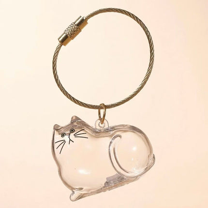 Transparent cat Complete Cat Care Set - One-Touch Deshedding Brush, Stainless Steel Nail Clipper & Fur Collection Locket