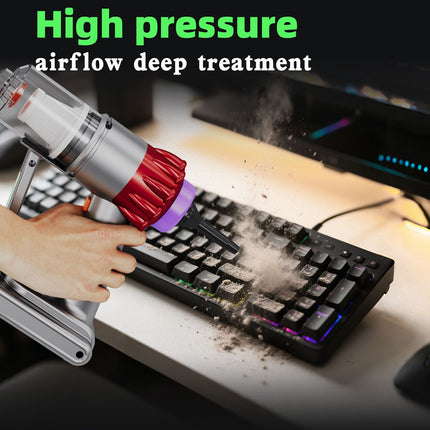 Portable Wireless Car Vacuum Cleaner 4 in 1 Handheld Air Duster Rechargeable Mini Vacuum for Pet Hair Keyboard Car Interior